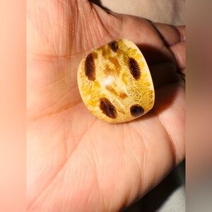 Unique real Yellow and Rose Gold blown into this STUNNING MURANO Ring
6-3/4